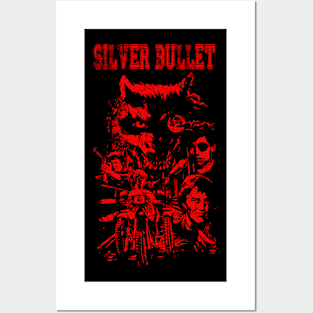 Biker Gang Showdown Silver Intense Confrontation Tee Posters and Art